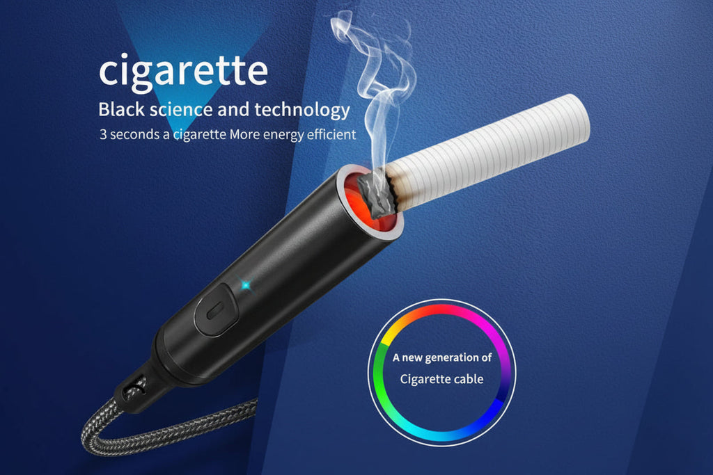 Battery-free Electric Lighter For Type-C Mobile Phone Portable Cigarette Smoking Lighter