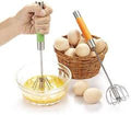 New Manual Egg Beaters Stainless Steel Semi Automatic Rotary Kitchen Accessories Tools